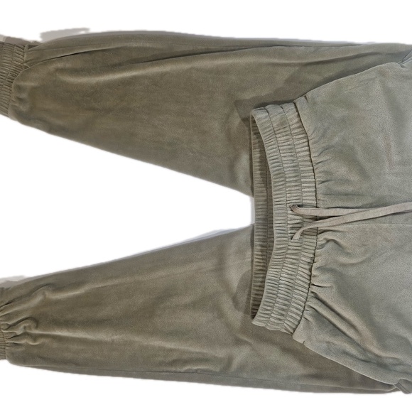 Express Velour Pants Womens Small Tan Soft Lounge Sweatpants Comfy Joggers - Picture 6 of 8